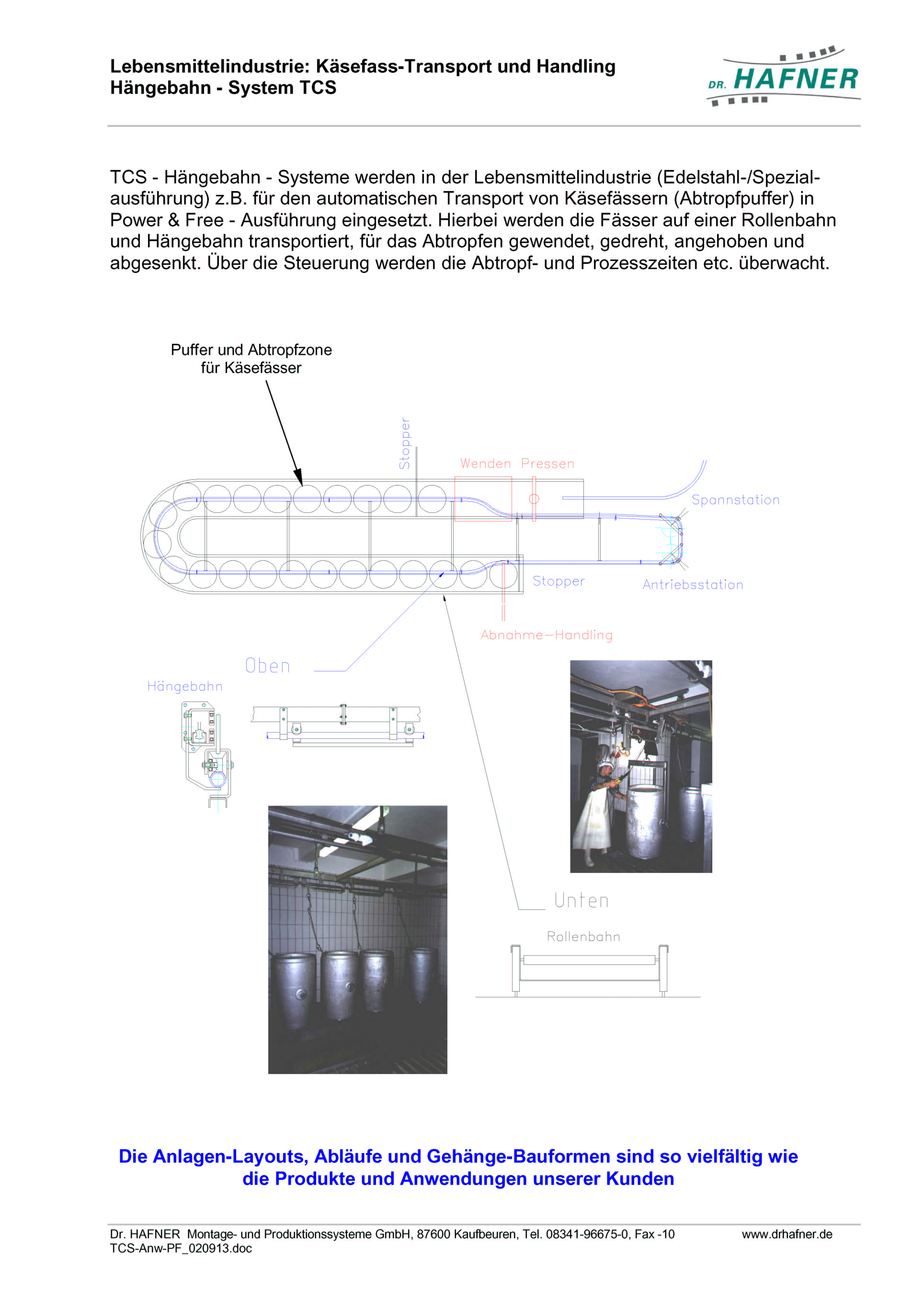 Dr. HAFNER_PKWP_44 Lebensmittel Käsefass Transport Hängebahn