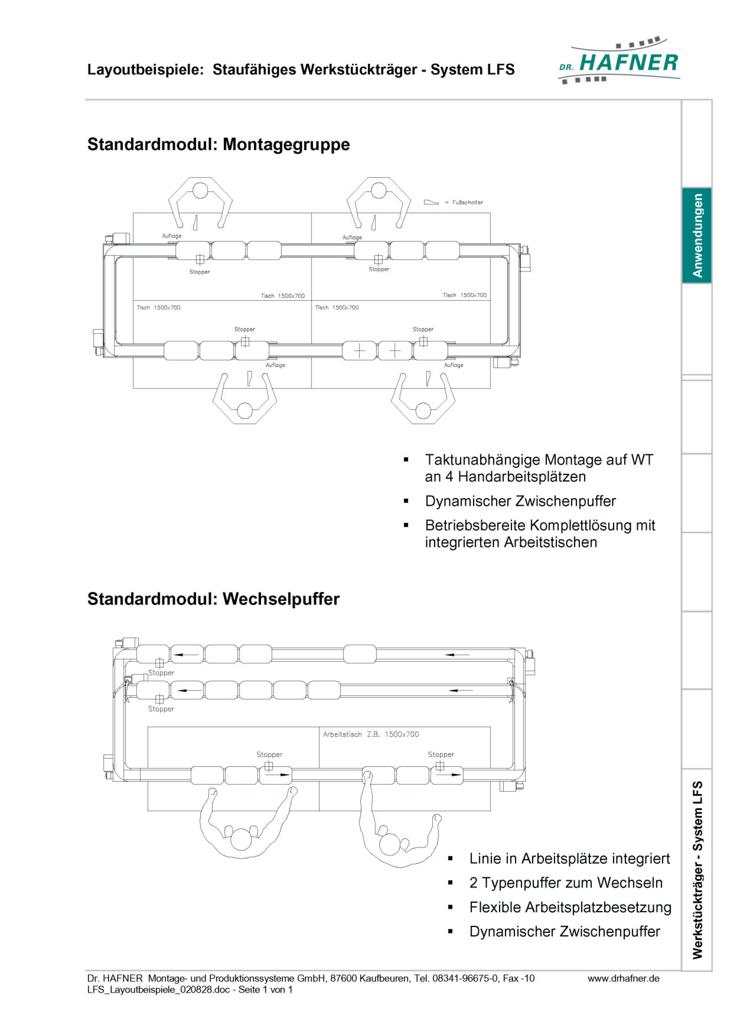 Dr. HAFNER_PKWP_32 Layout Montagegruppe Wechselpuffer Werkstückträger