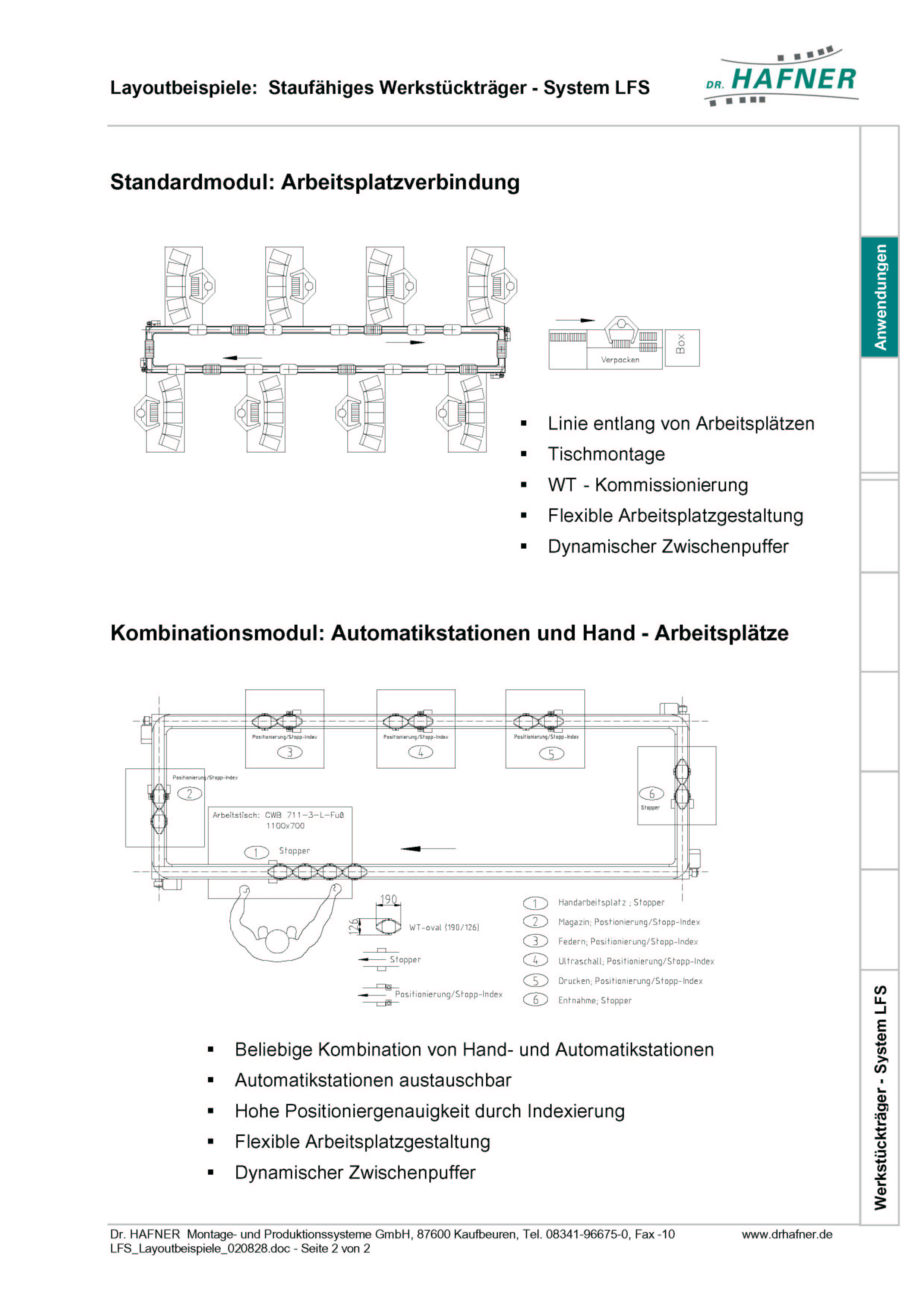 Dr. HAFNER_PKWP_33 Layout Arbeitsplatzverbindung Werkstückträger